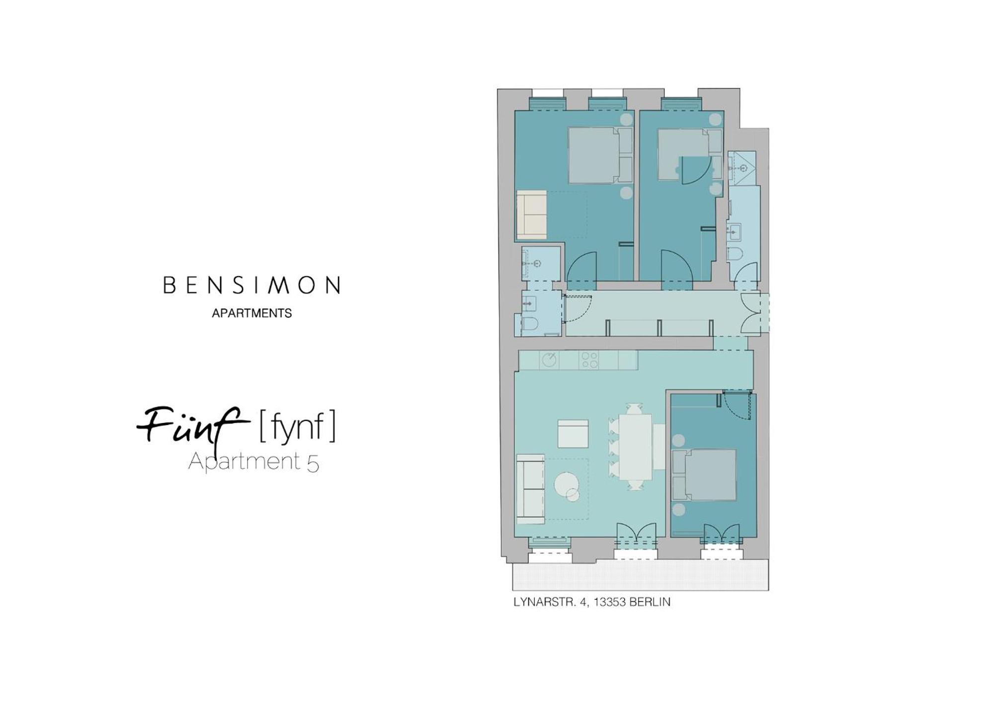 Bensimon Apartments Mitte/Wedding Берлін Номер фото